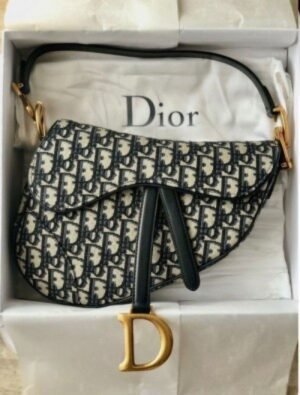 CHRISTIAN DIOR WOMENS BAGS CROSSBODY BAG SADDLE BAG (BLACK)