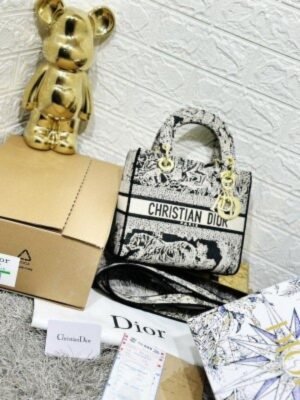 CHRISTIAN DIOR LADY MATT (GREY & BLACK) WITH DOUBLE BOX