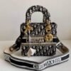 CHRISTIAN DIOR LADY BAG WITH BRAND BOX (BLACK)