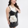 COACH TABBY QUILTED MEDIUM BACKPACK FOR WOMEN ( WHITE )
